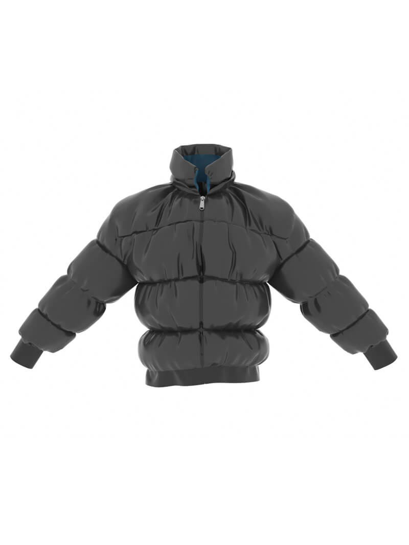 Free Cinema 4D 3D Model Puffer Down Jacket Coat