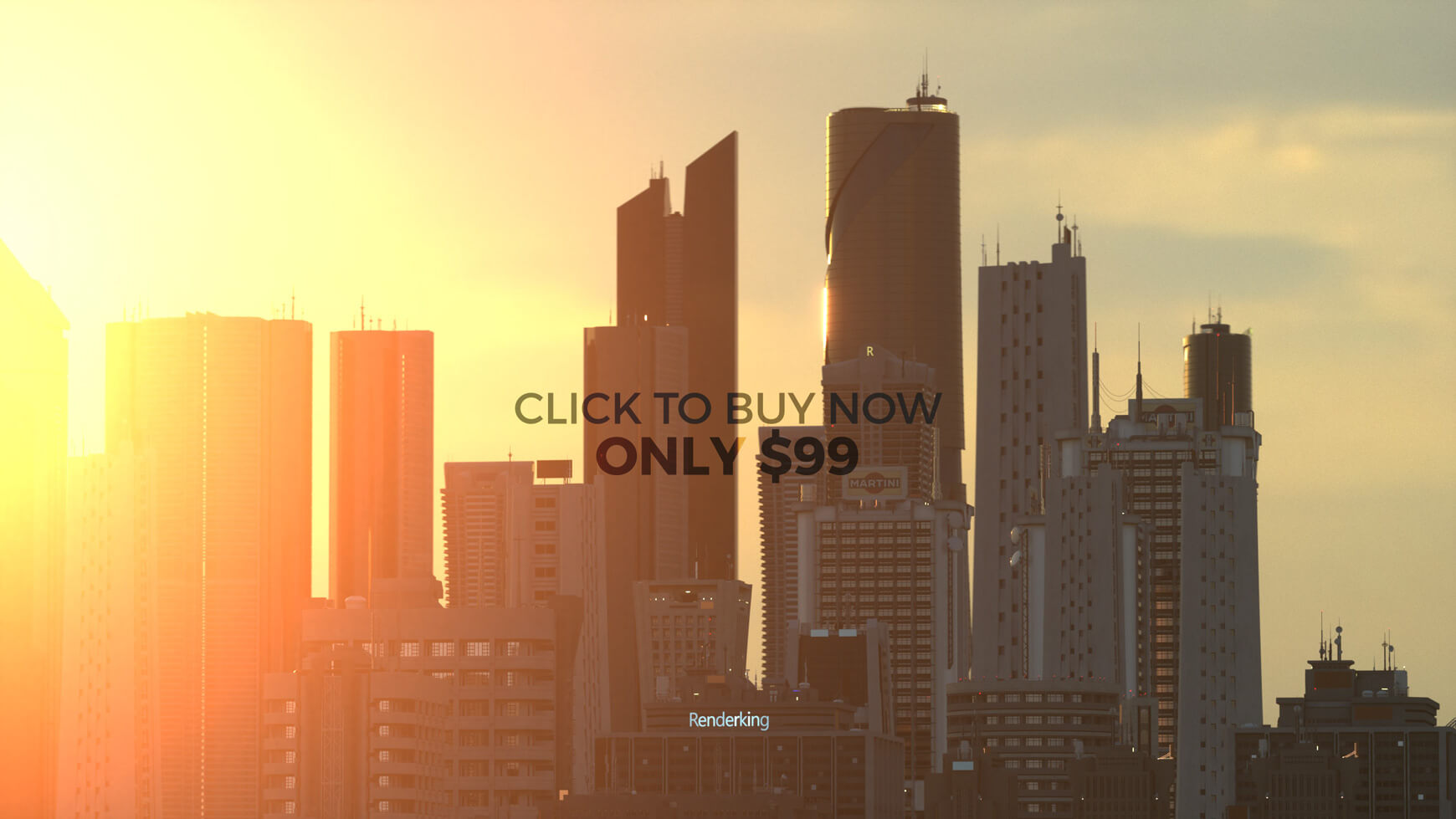 Modern Cityscape Collection Cinema 4D Octane Redshift Building Kitbash Skyscraper