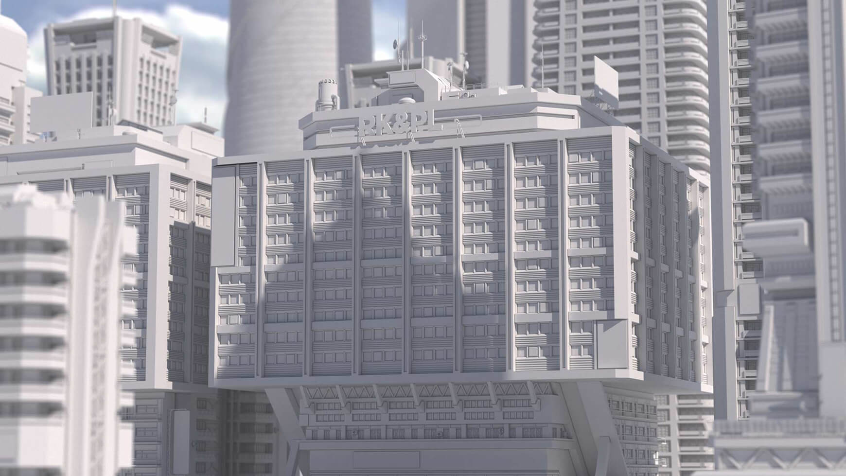 Modern Cityscape Collection Cinema 4D Octane Redshift Building Kitbash Skyscraper