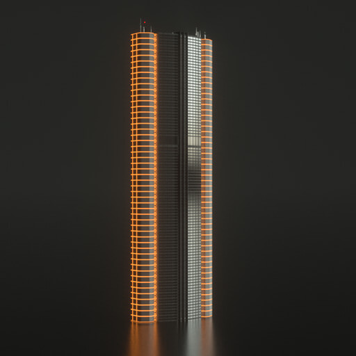 Modern Cityscape Collection Cinema 4D Octane Redshift Building Kitbash Skyscraper