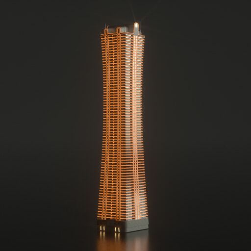 Modern Cityscape Collection Cinema 4D Octane Redshift Building Kitbash Skyscraper