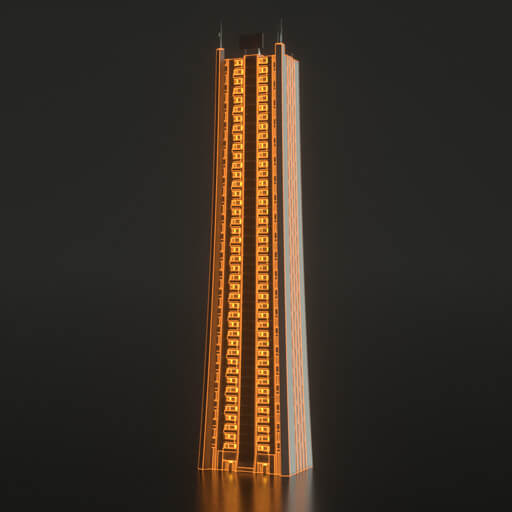 Modern Cityscape Collection Cinema 4D Octane Redshift Building Kitbash Skyscraper