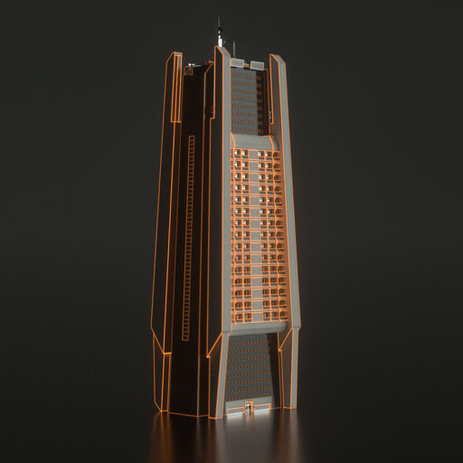 Modern Cityscape Collection Cinema 4D Octane Redshift Building Kitbash Skyscraper