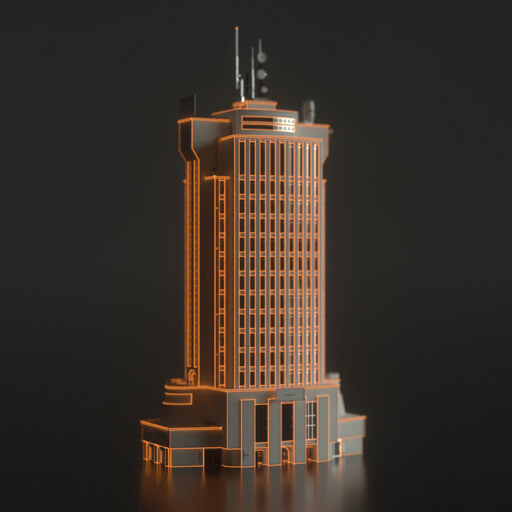 Modern Cityscape Collection Cinema 4D Octane Redshift Building Kitbash Skyscraper