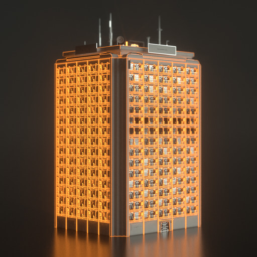 Modern Cityscape Collection Cinema 4D Octane Redshift Building Kitbash Skyscraper