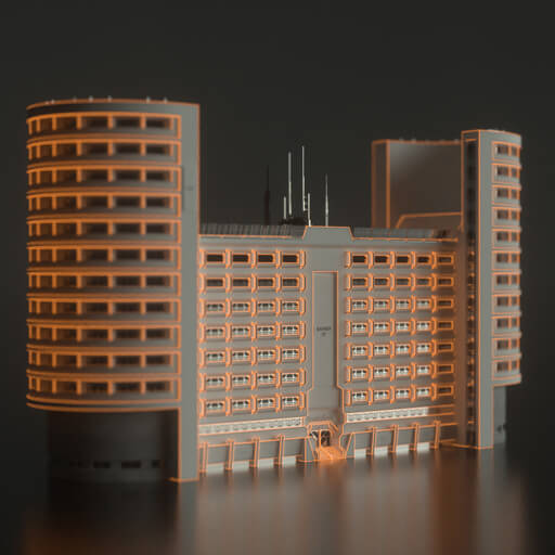 Modern Cityscape Collection Cinema 4D Octane Redshift Building Kitbash Skyscraper
