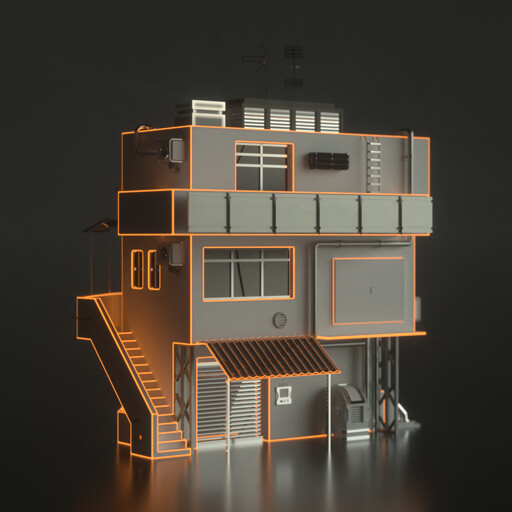 Modern Cityscape Collection Cinema 4D Octane Redshift Building Kitbash Skyscraper