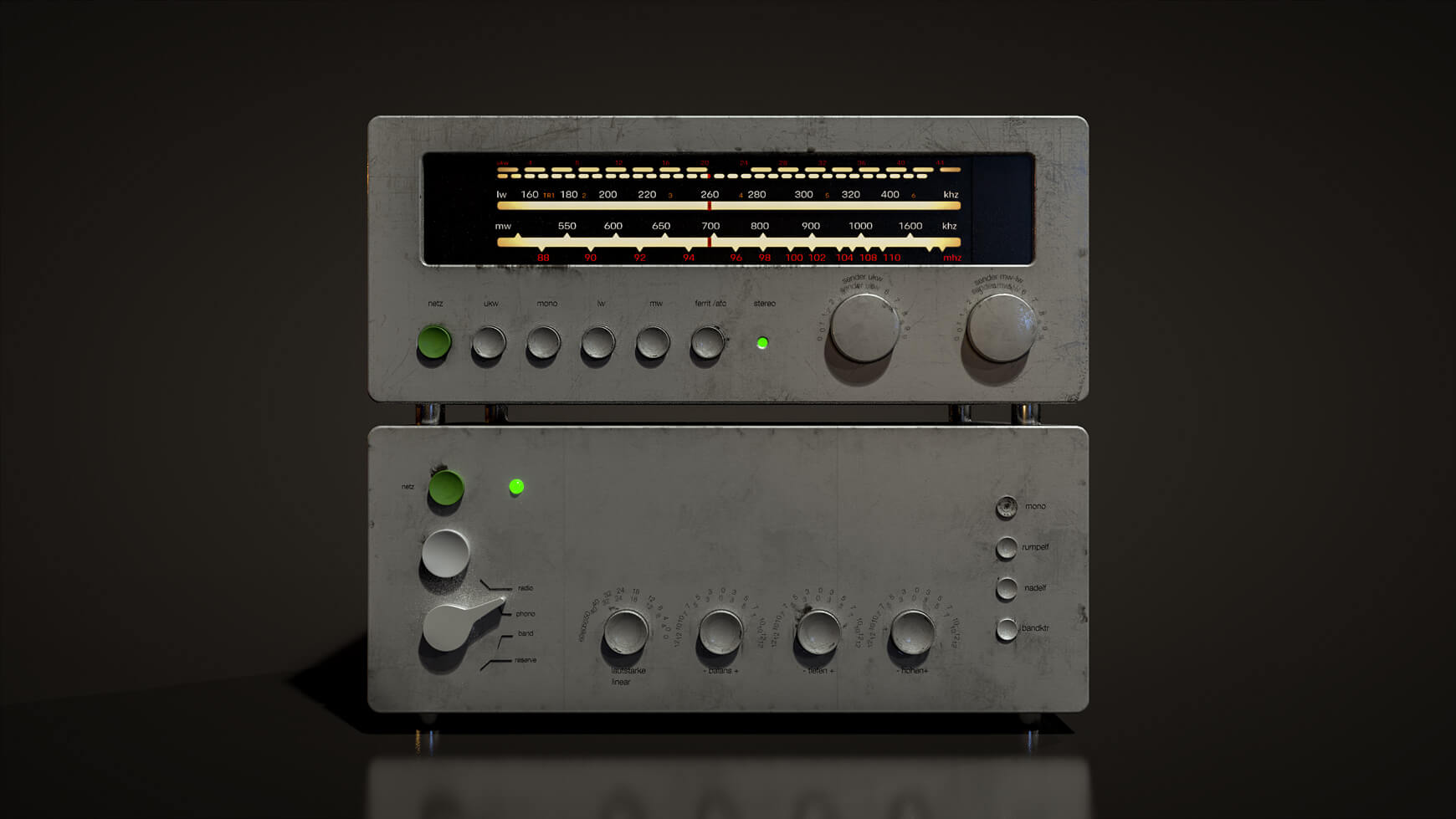 Free Cinema 4D 3D Model Retro Radio