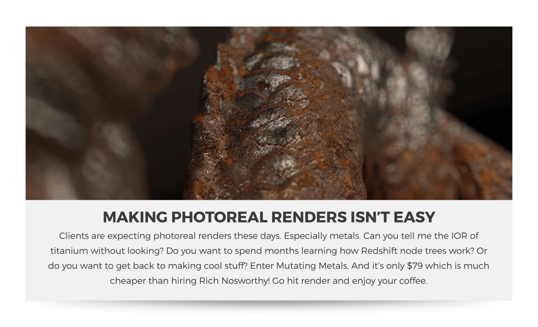 Redshift Mutating Materials Metal