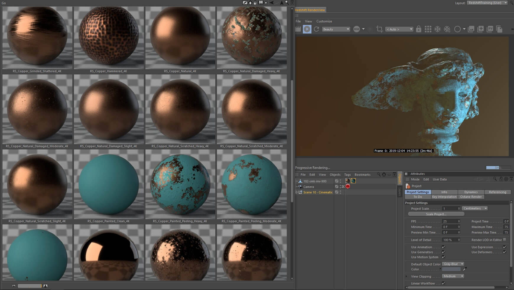 Redshift Material Pack Mutations Metal Cinema 4D