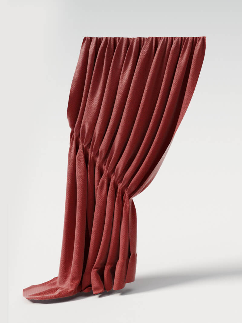 Free Cinema 4D 3D Model Cloth Curtains