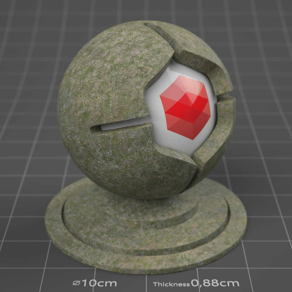 02_RS_Beech_Bark_01_Mossy_4K_Cinema_4D_Material_Wood