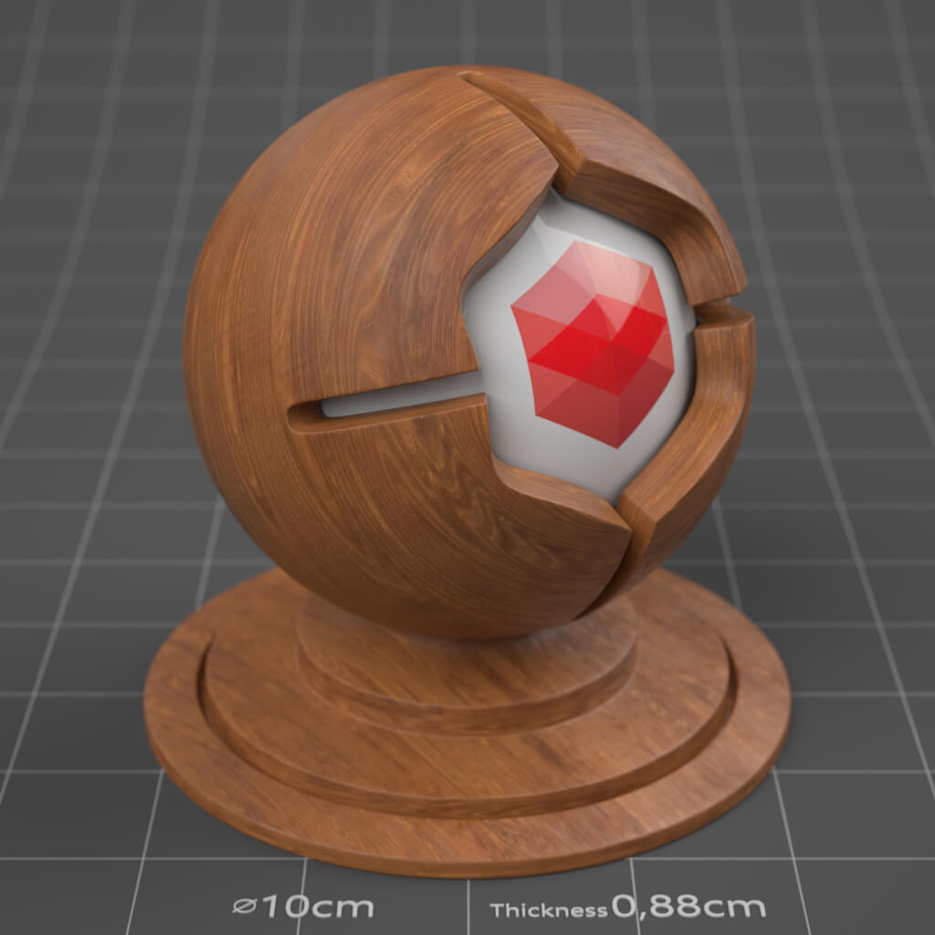 02_RS_Brown_Hickory_Plank_Smudged_4K_Cinema_4D_Material_Wood