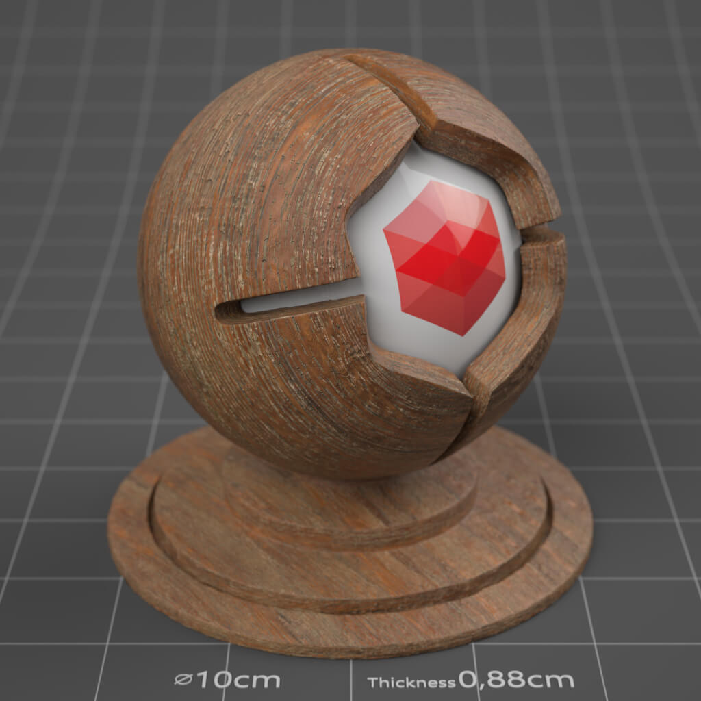 05_RS_Brown_Hickory_Plank_Rotten_4K_Cinema_4D_Material_Wood