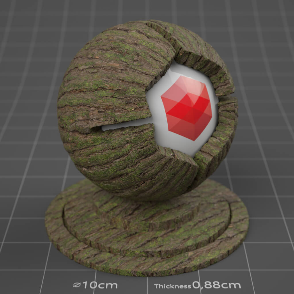06_RS_Pine_Bark_03_Mossy_4K_Cinema_4D_Material_Wood
