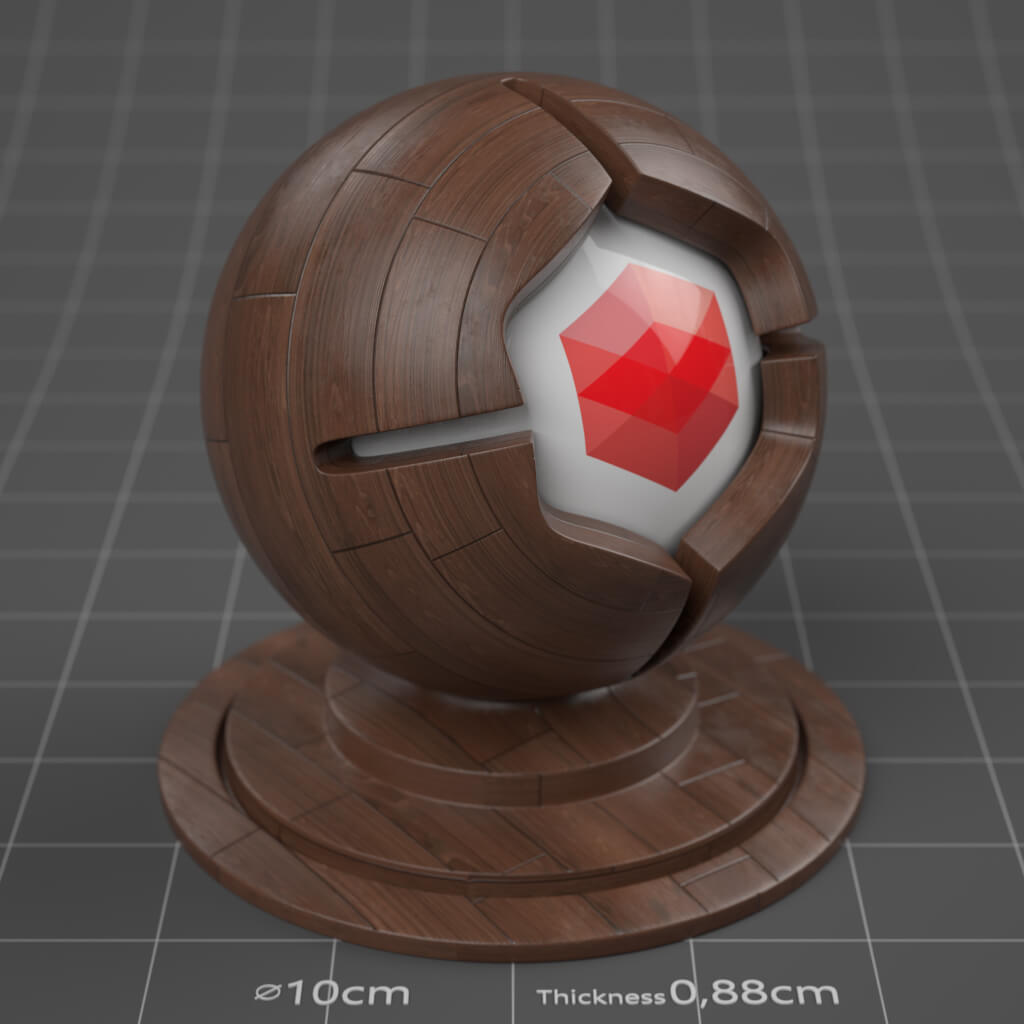 09_RS_Brown_Beech_Parquet_English_Smudged_4K_Cinema_4D_Material_Wood