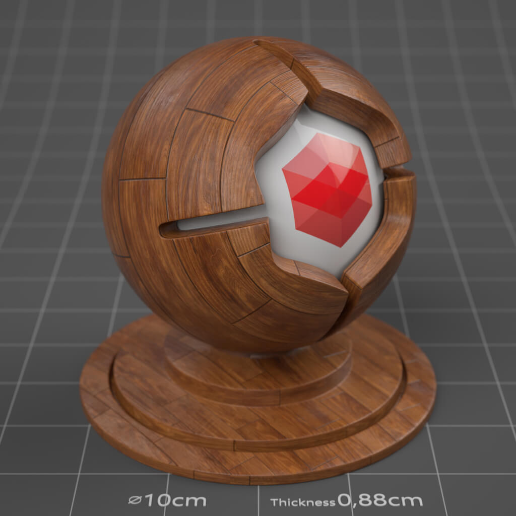 09_RS_Brown_Hickory_Parquet_English_Smudged_4K_Cinema_4D_Material_Wood