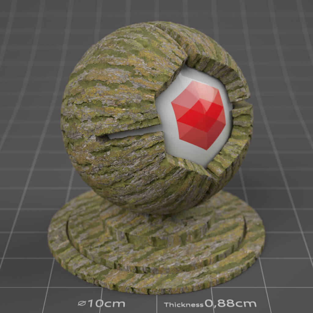 10_RS_Pine_Bark_04_Mossy_4K_Cinema_4D_Material_Wood