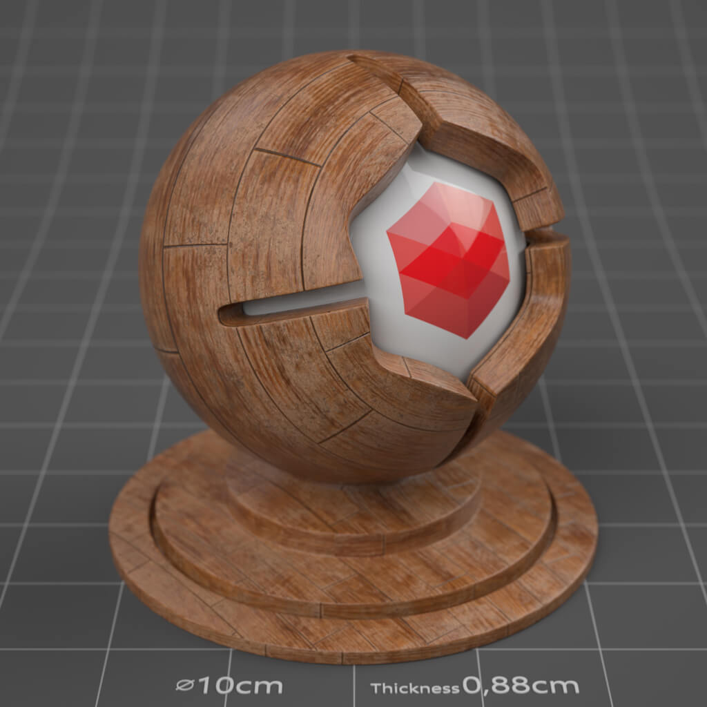 11_RS_Brown_Hickory_Parquet_English_Worn_4K_Cinema_4D_Material_Wood