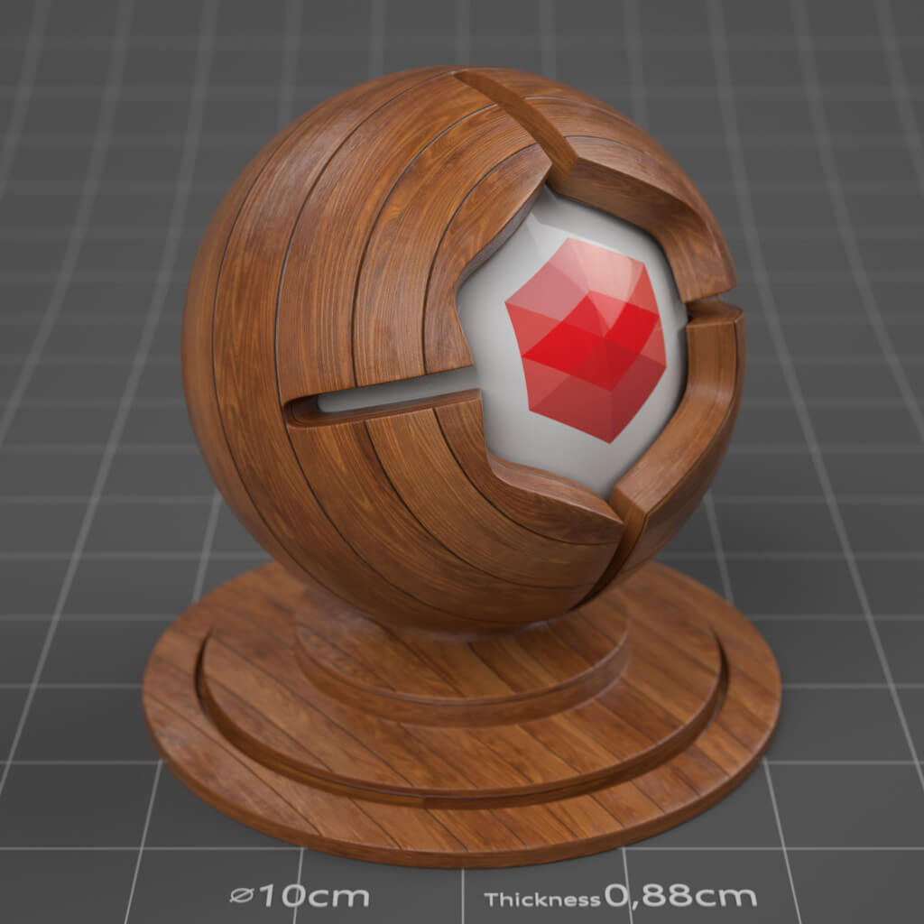 14_RS_Brown_Hickory_Long_Planks_Smudged_4K_Cinema_4D_Material_Wood