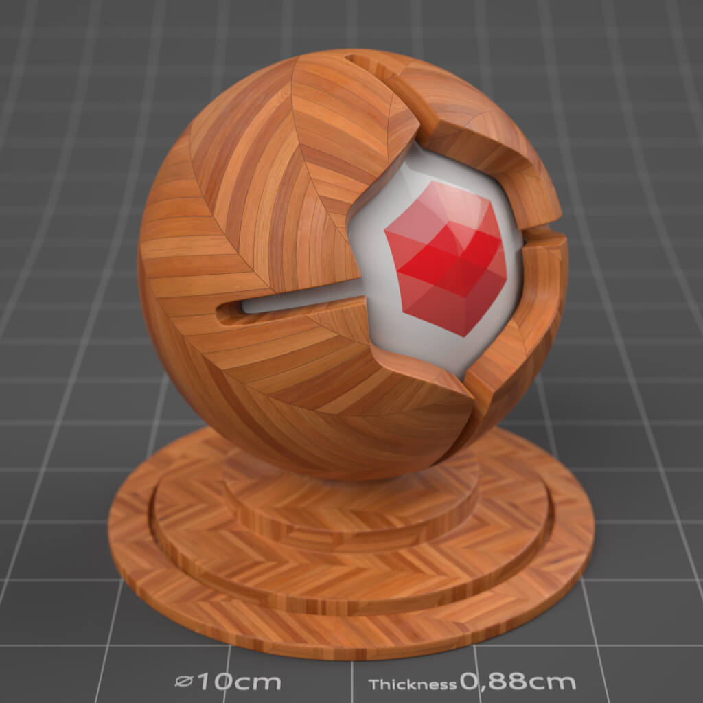 14_RS_Honey_Beech_Parquet_Hungarian_Point_Smudged_4K_Cinema_4D_Material_Wood