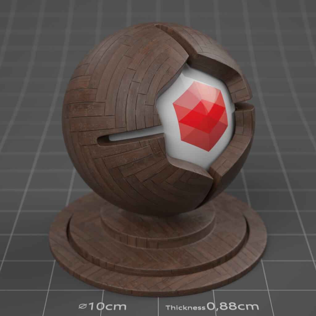 15_RS_Brown_Beech_Parquet_Herringbone_Dirty_4K_Cinema_4D_Material_Wood
