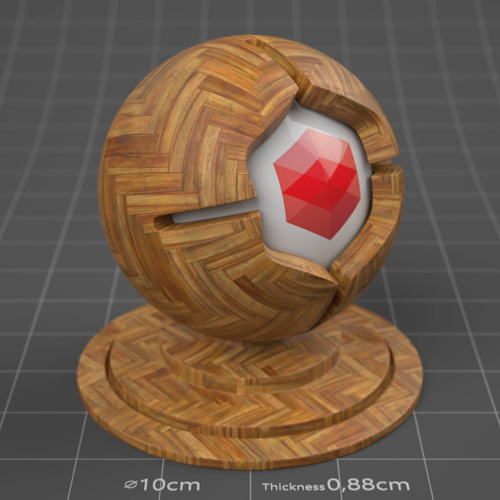 15_RS_White_Oak_Parquet_Herringbone_Dirty_4K_Cinema_4D_Material_Wood