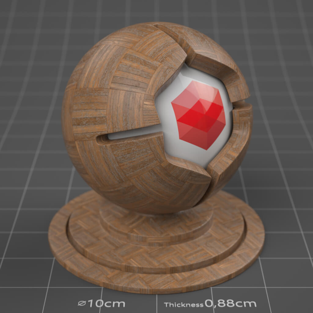 16_RS_Paldao_Parquet_Square_Basket_Worn_4K_Cinema_4D_Material_Wood
