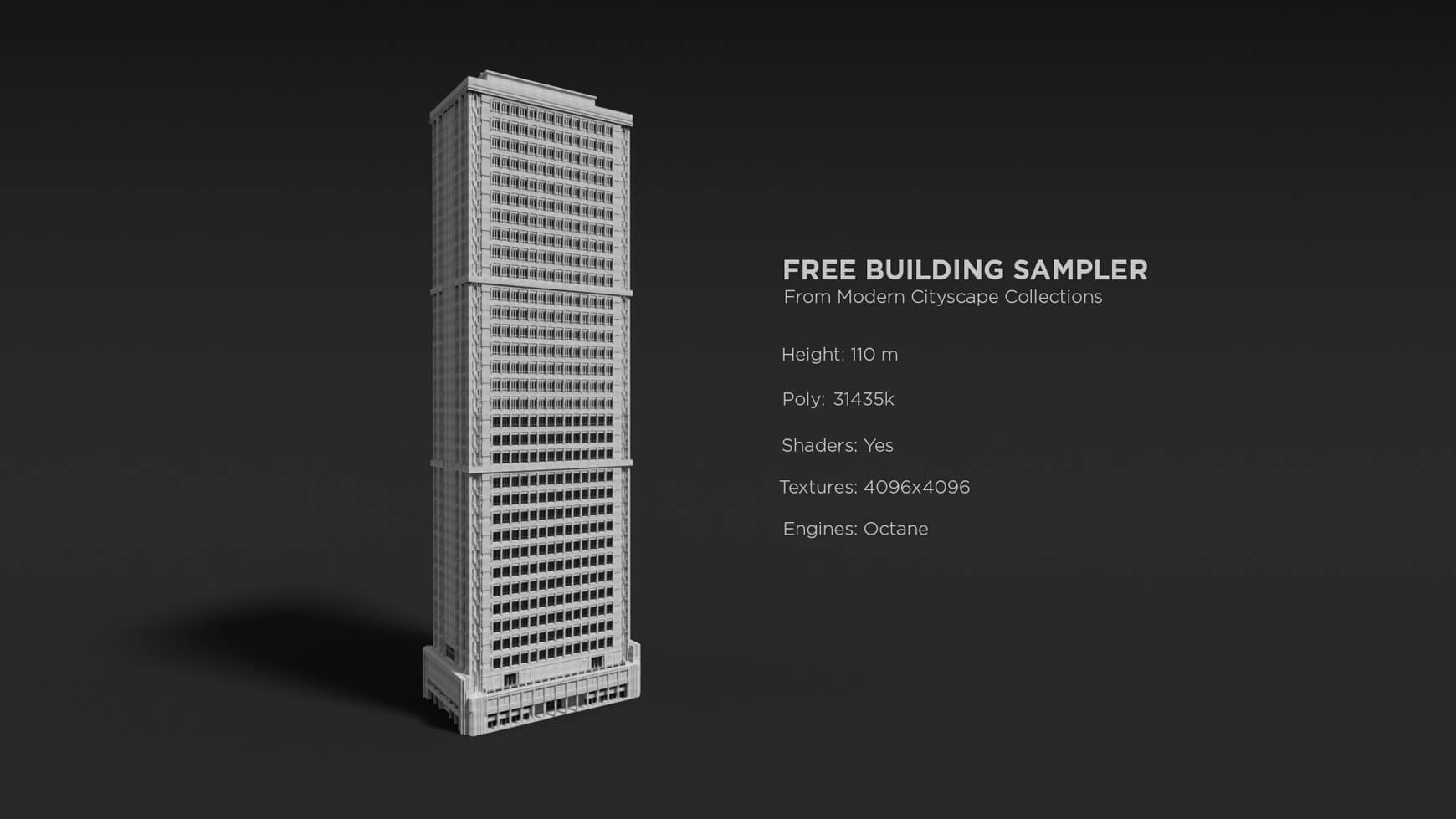 variable diversión incondicional Free Cinema 4D 3D Model: Skyscraper from Modern City Collection - The Pixel  Lab