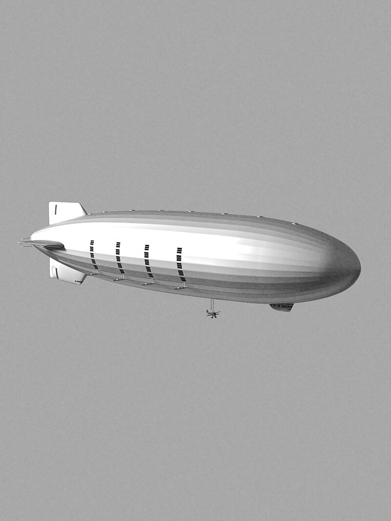 Free Cinema 4D 3D Model USS Macon Airship