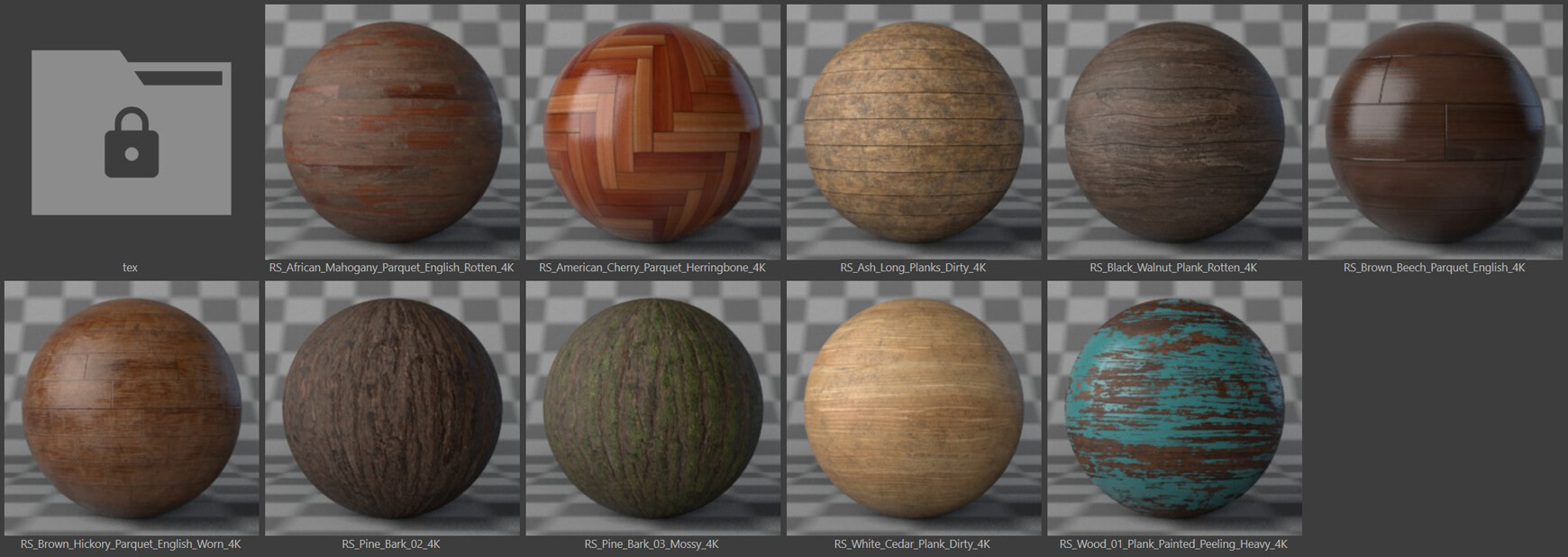 Redshift Cinema 4D Mutating Material Texture Pack Wood Free