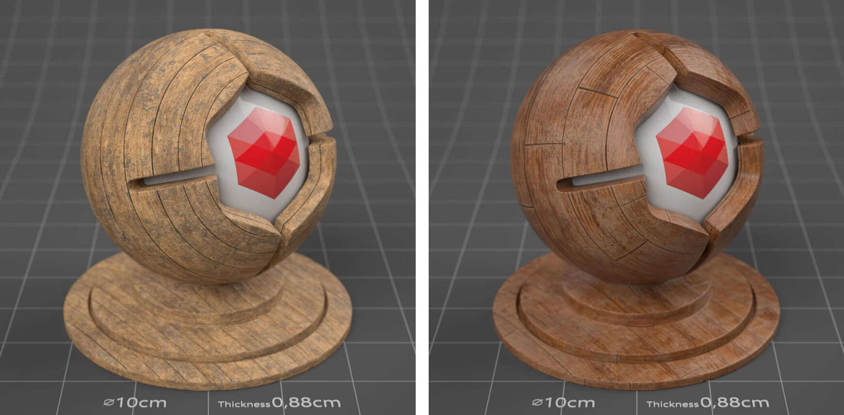 Redshift Cinema 4D Mutating Material Texture Pack Wood Free
