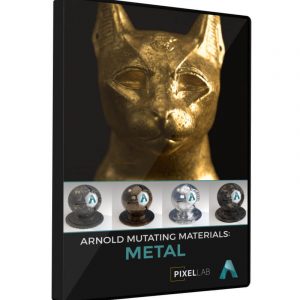 Cinema 4D Arnold Mutating Materials Metal