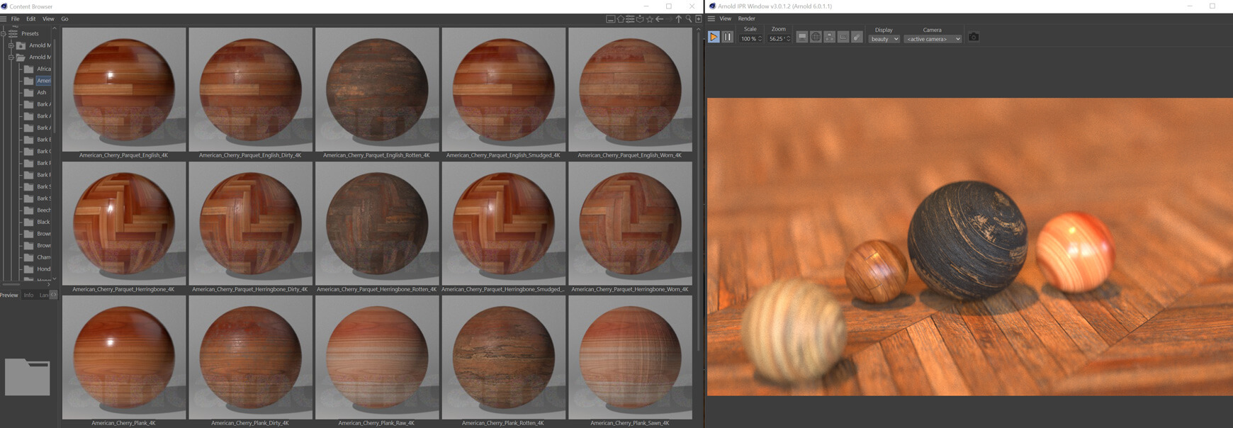 Arnold Mutating Materials Woods Cinema 4D