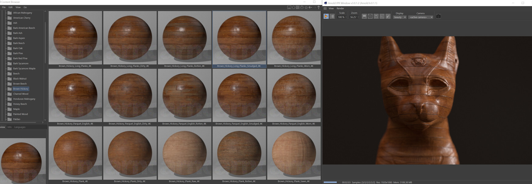 Arnold Mutating Materials Woods Cinema 4D