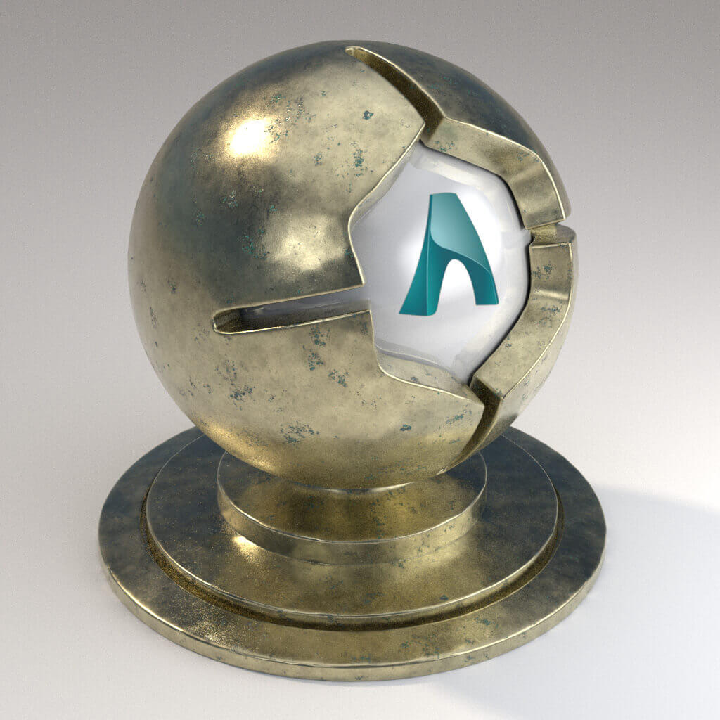 Cinema_4D_Arnold_Material_Pack_Mutating_Metal_Brass_Corroded_Green_Slight