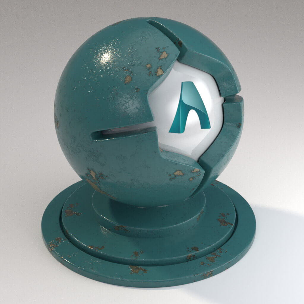 Cinema_4D_Arnold_Material_Pack_Mutating_Metal_Brass_Painted_Peeling_Moderate