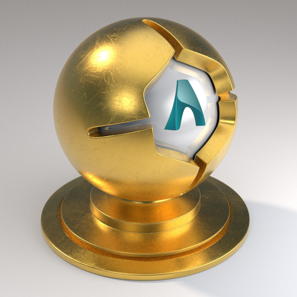 Cinema_4D_Arnold_Material_Pack_Mutating_Metal_Gold_Natural_Scratched_Moderate
