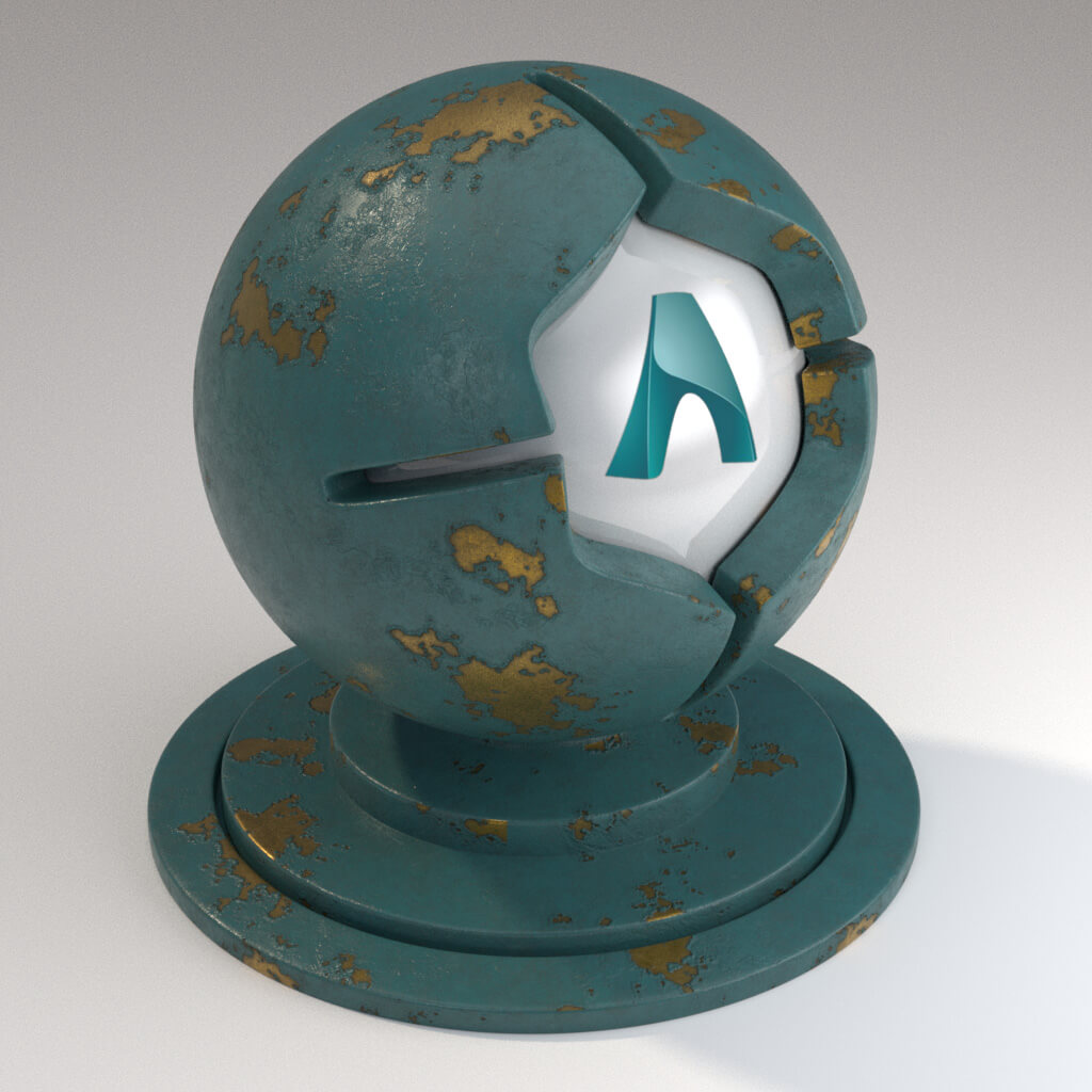 Cinema_4D_Arnold_Material_Pack_Mutating_Metal_Gold_Painted_Peeling_Moderate