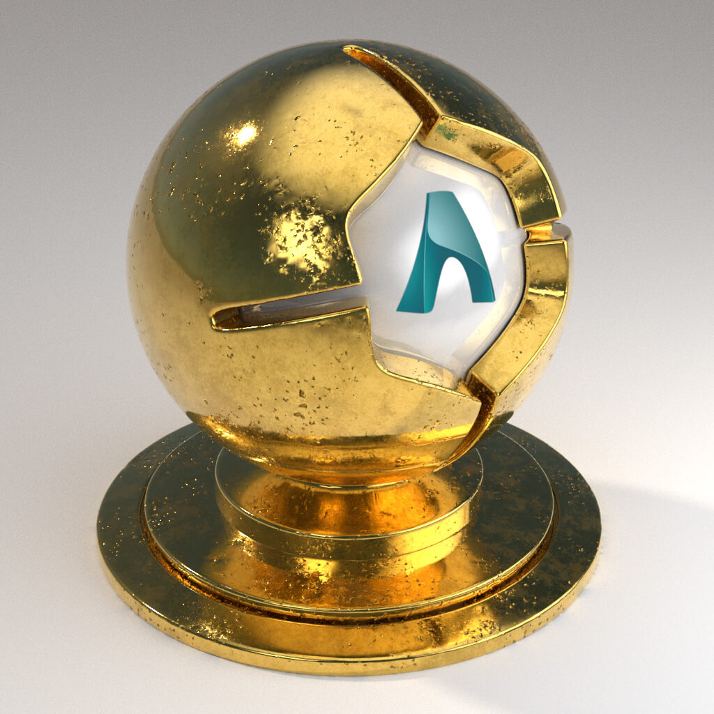 Cinema_4D_Arnold_Material_Pack_Mutating_Metal_Gold_Polished_Damaged_Moderate
