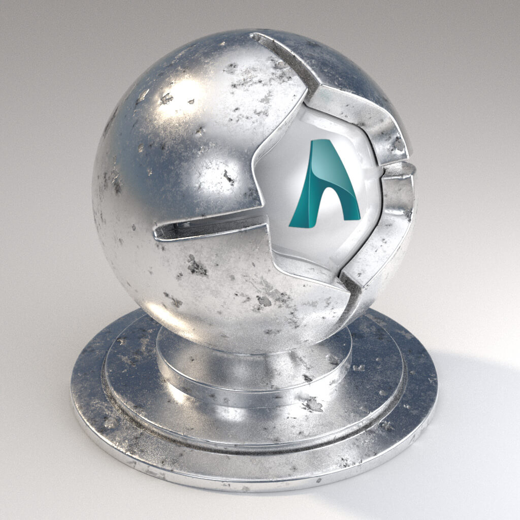 Cinema_4D_Arnold_Material_Pack_Mutating_Metal_Silver_Natural_Damaged_Moderate