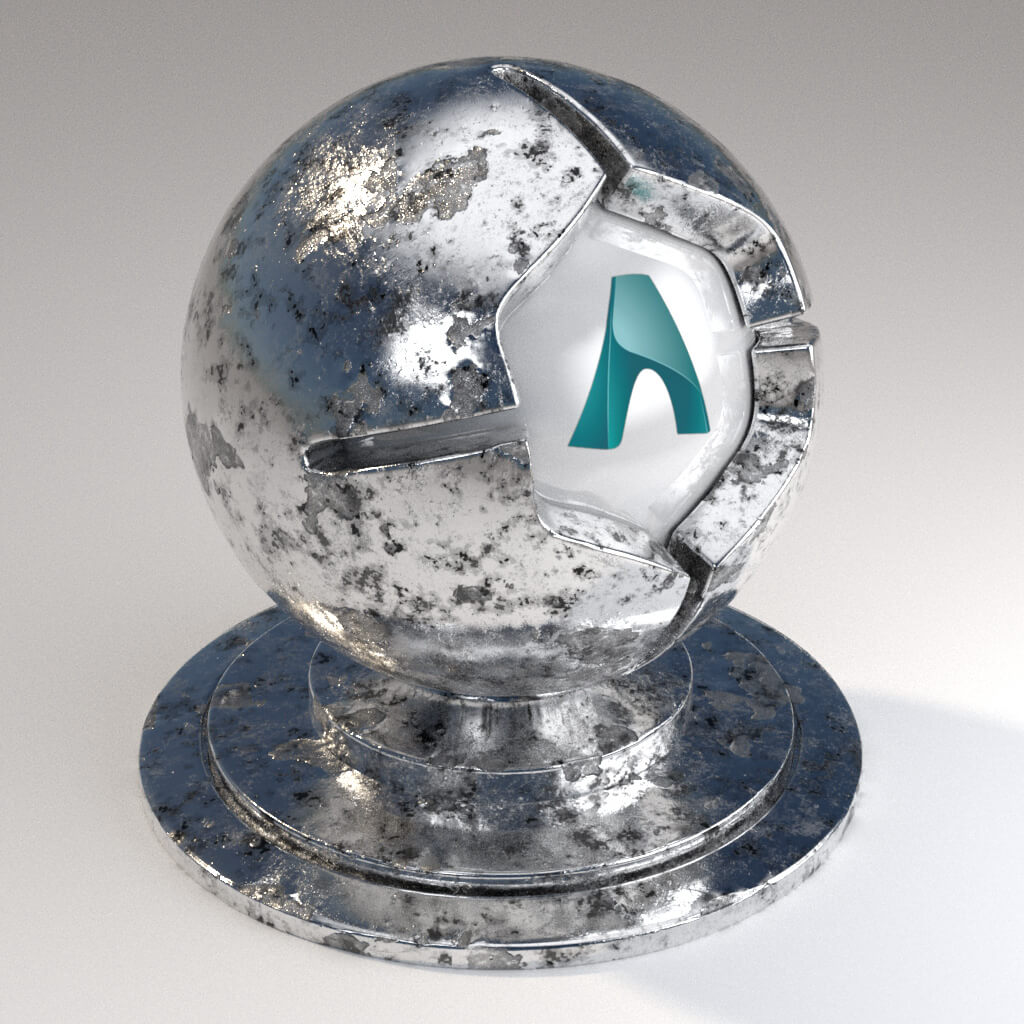 Cinema_4D_Arnold_Material_Pack_Mutating_Metal_Silver_Polished_Damaged_Heavy