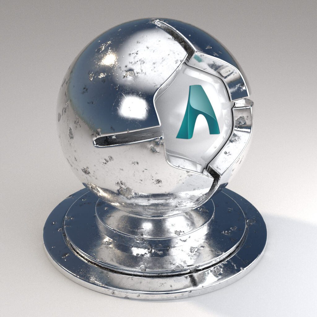 Cinema_4D_Arnold_Material_Pack_Mutating_Metal_Silver_Polished_Damaged_Moderate