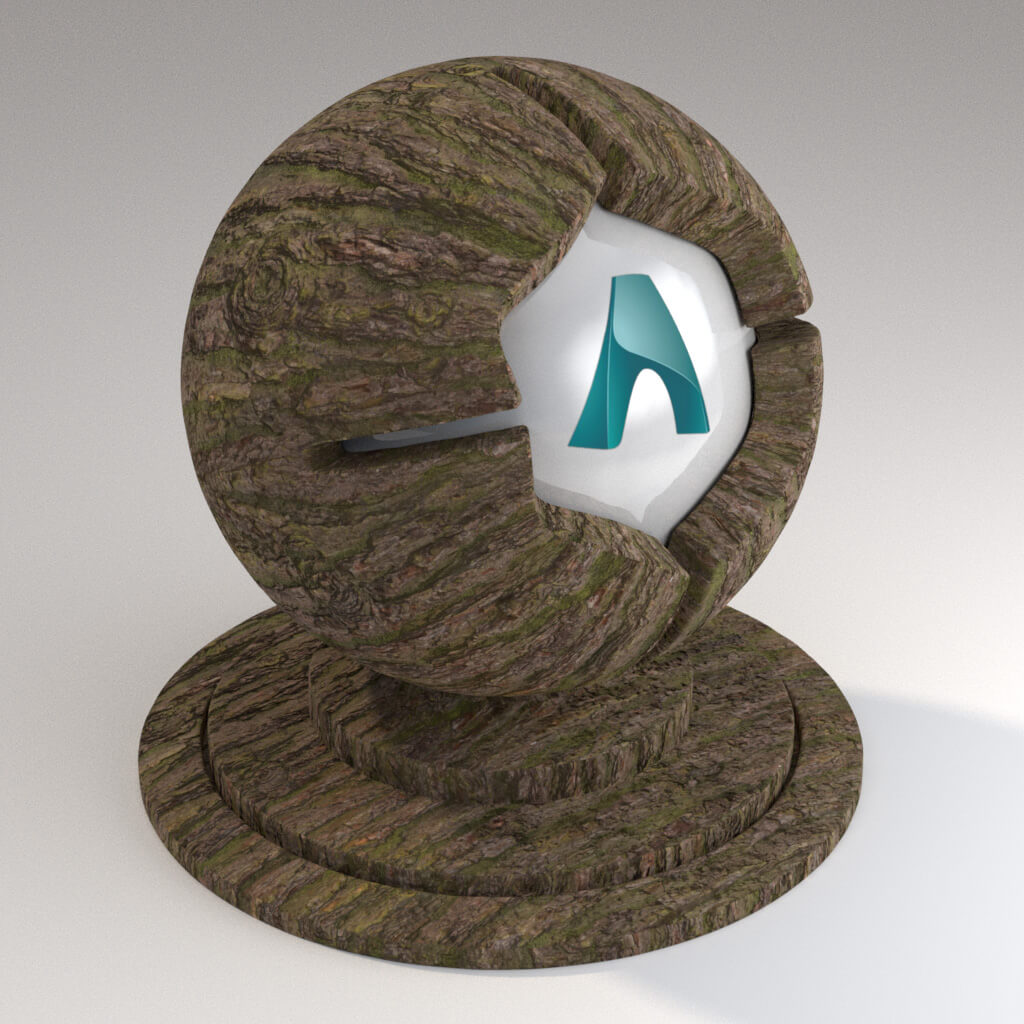Cinema_4D_Arnold_Material_Pack_Mutating_Wood_Pine_Bark_01_Mossy_4K