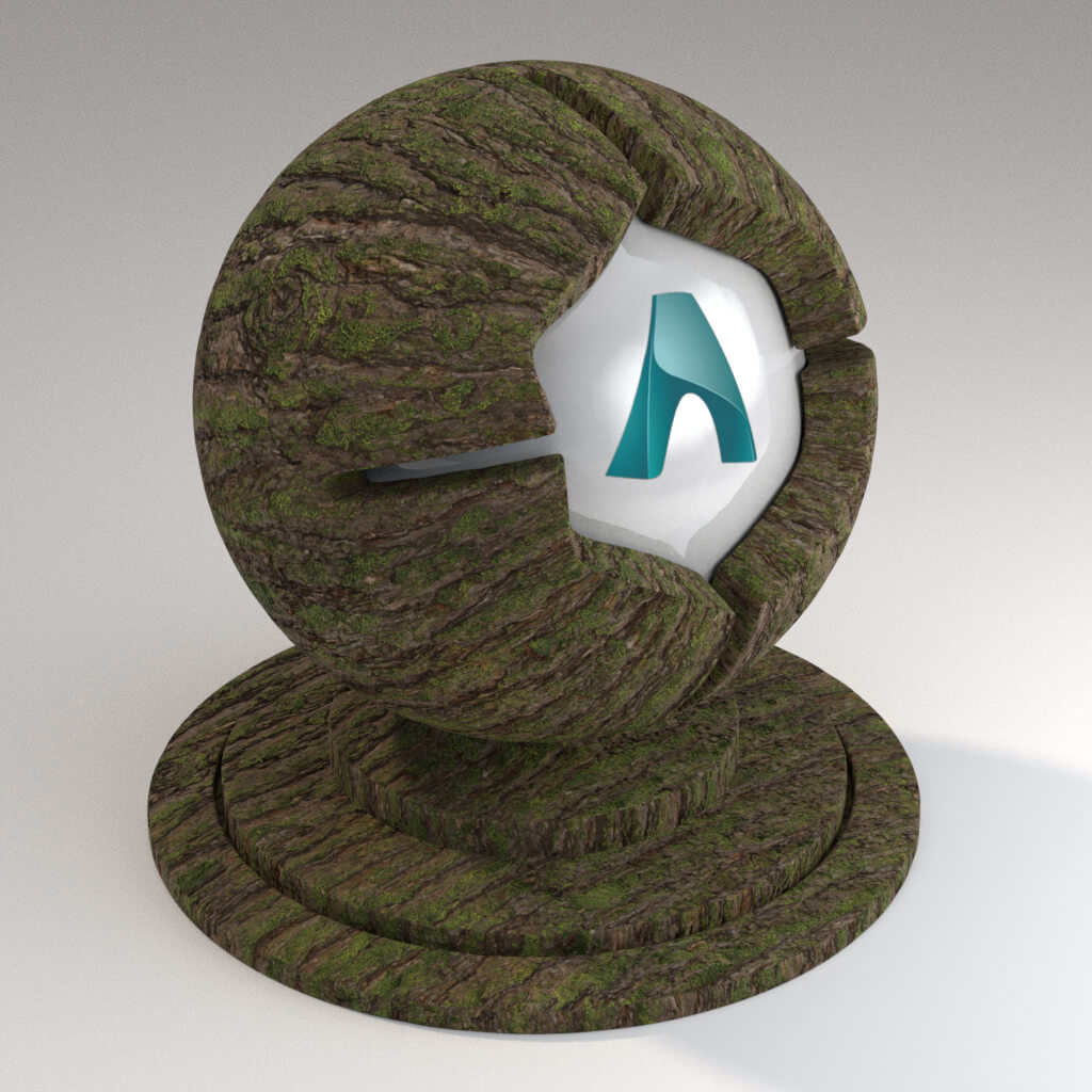 Cinema_4D_Arnold_Material_Pack_Mutating_Wood_Pine_Bark_03_Mossy_4K