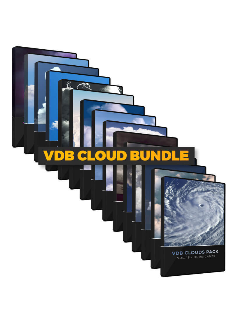 VDB Cloud Bundle VFX 3D Animated Assets Pixel Lab