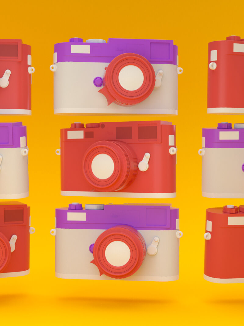 Free Cinema 4D 3D Model Leica M9 Camera