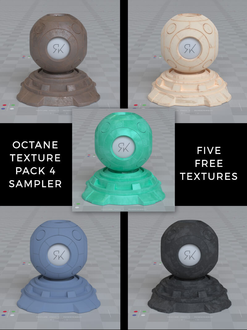 Octane Texture Pack 4 Contemporary Design Free Sampler Textures