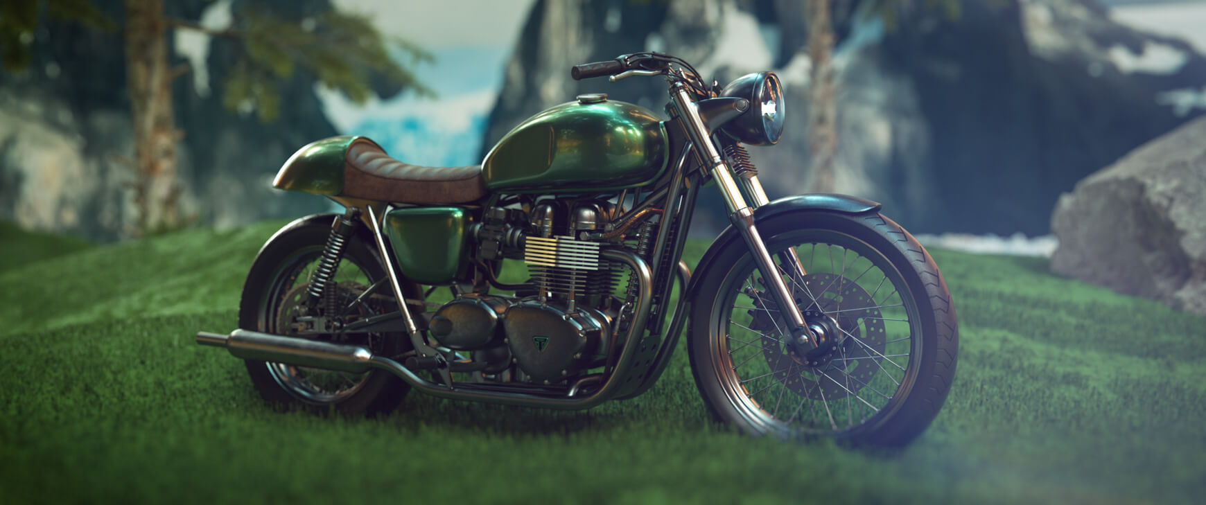 Cinema 4D 3D Model Free Motorcycle Texture Contest