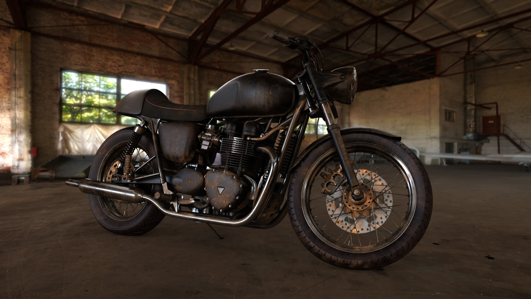 Cinema 4D 3D Model Free Motorcycle Texture Contest